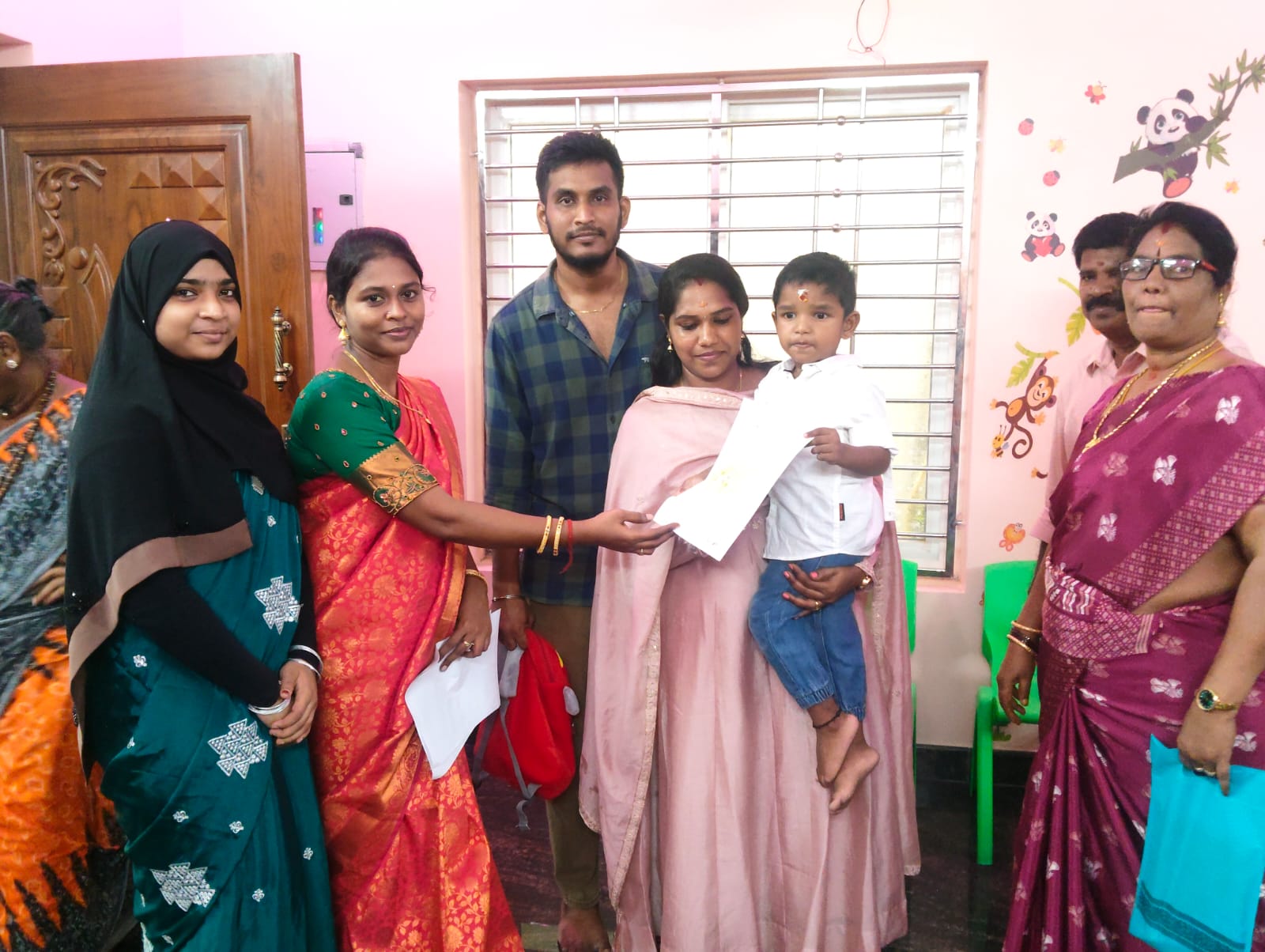 Family celebration at Vidhyarambham 2026